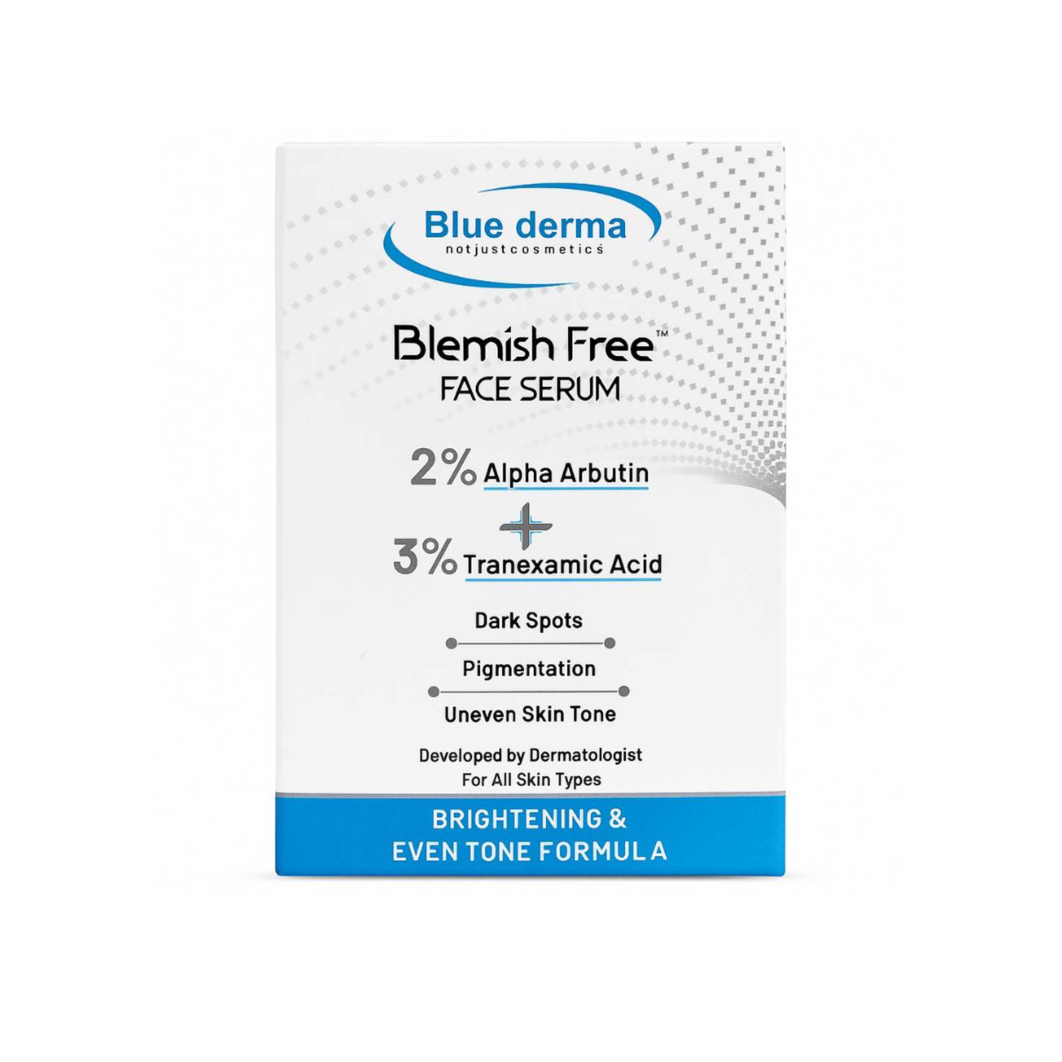 Blue Derma Blemish Free Face Serum | Dark Spots, Pigmentation & Even Skin Tone 30 ml